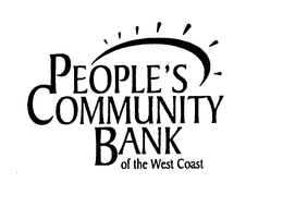 PEOPLE'S COMMUNITY BANK OF THE WEST COAST trademark