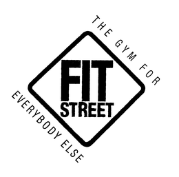 FIT STREET THE GYM FOR EVERYBODY ELSE trademark