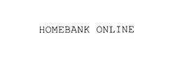 HOMEBANK ONLINE trademark