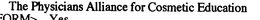 THE PHYSICIANS ALLIANCE FOR COSMETIC EDUCATION trademark