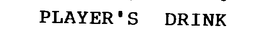 PLAYER'S DRINK trademark