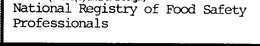 NATIONAL REGISTRY OF FOOD SAFETY PROFESSIONALS trademark