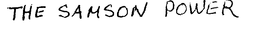 THE SAMSON POWER trademark