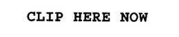 CLIP HERE NOW trademark