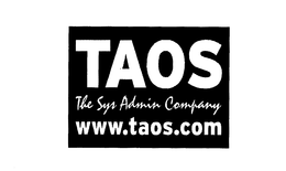 TAOS THE SYS ADMIN COMPANY WWW.TAOS.COM trademark