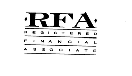 RFA REGISTERED FINANCIAL ASSOCIATE trademark