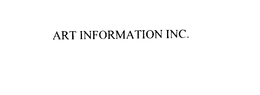 ART INFORMATION INC. trademark