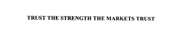 TRUST THE STRENGTH THE MARKETS TRUST trademark