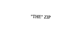 "THE" ZIP trademark