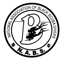 NATIONAL ASSOCIATION OF BLACK SCUBA DIVERS N.A.B.S.  B trademark