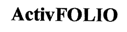 ACTIVFOLIO trademark
