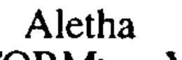 ALETHA trademark