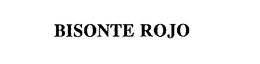 BISONTE ROJO trademark