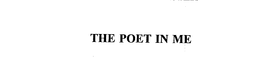THE POET IN ME trademark