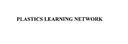 PLASTICS LEARNING NETWORK trademark