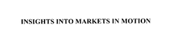 INSIGHTS INTO MARKETS IN MOTION trademark