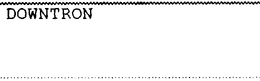DOWNTRON trademark
