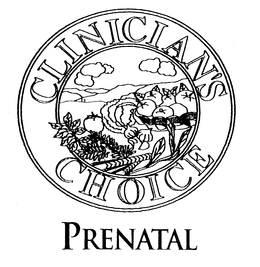CLINICIAN'S CHOICE PRENATAL trademark