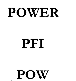 POWER PFI POW trademark