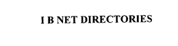 I B NET DIRECTORIES trademark