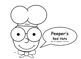 CHEF PEEPER'S RED HOTS THE 21ST CENTURY'S "HOT DOG." trademark