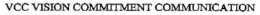 VCC VISION COMMITMENT COMMUNICATION trademark