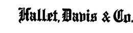 HALLET, DAVIS & CO. trademark