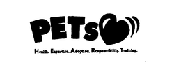 PETS HEALTH. EXPERTISE. ADOPTION. RESPONSIBILITY. TRAINING. trademark