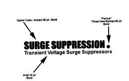 SURGE SUPPRESSION TRANSIENT VOLTAGE SURGE SUPPRESSORS trademark