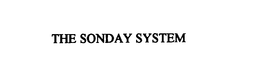 THE SONDAY SYSTEM trademark
