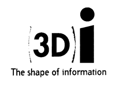 3D I THE SHAPE OF INFORMATION trademark