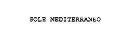 SOLE MEDITERRANEO trademark