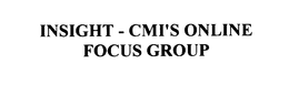 INSIGHT - CMI'S ONLINE FOCUS GROUP trademark