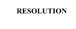 RESOLUTION trademark