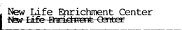 LIFE ENRICHMENT CENTER trademark