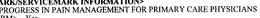 PROGRESS IN PAIN MANAGEMENT FOR PRIMARYCARE PHYSICIANS trademark