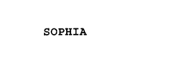 SOPHIA trademark