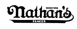 SINCE 1916 NATHAN'S FAMOUS trademark