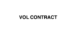 VOL CONTRACT trademark
