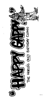 HAPPY GAPPY" THE WORLD'S ONLY BIRTHDAY CLOWN trademark