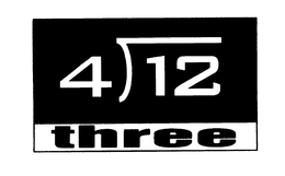 4 12 THREE trademark