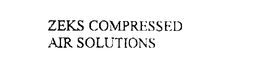 ZEKS COMPRESSED AIR SOLUTIONS trademark