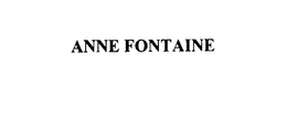 ANNE FONTAINE trademark