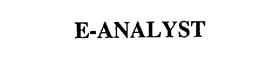 E-ANALYST trademark
