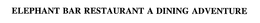 ELEPHANT BAR RESTAURANT A DINING ADVENTURE trademark
