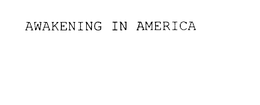 AWAKENING IN AMERICA trademark