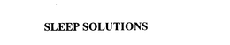 SLEEP SOLUTIONS trademark
