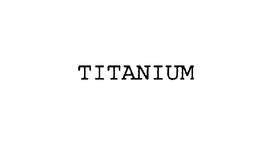 TITANIUM trademark