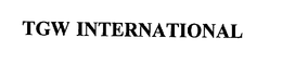 TGW INTERNATIONAL trademark