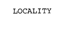LOCALITY trademark